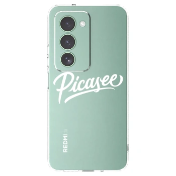 Picasee silikónový prehľadný obal pre Xiaomi Redmi 15 5G - Picasee - old logo - white
