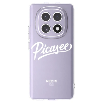 Picasee silikónový prehľadný obal pre Xiaomi Redmi Note 15 - Picasee - old logo - white