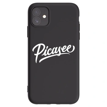 Picasee silikónový čierny obal pre Apple iPhone 11 - Picasee - old logo - white