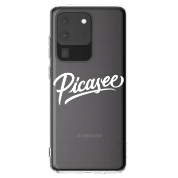 Picasee silikónový prehľadný obal pre Samsung Galaxy S20 Ultra 5G G988F - Picasee - old logo - white
