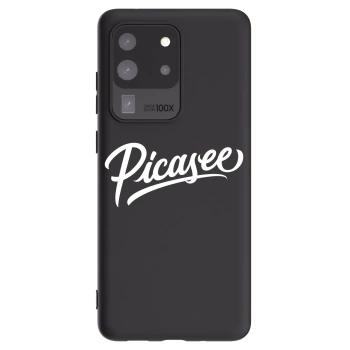 Picasee silikónový čierny obal pre Samsung Galaxy S20 Ultra 5G G988F - Picasee - old logo - white