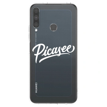 Picasee silikónový prehľadný obal pre Huawei P40 Lite E - Picasee - old logo - white