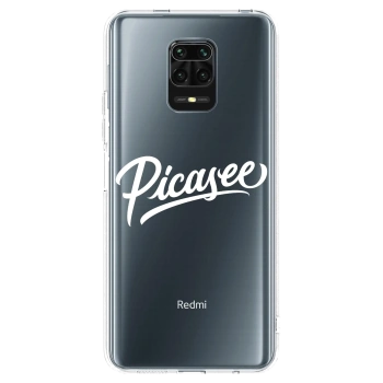 Picasee silikónový prehľadný obal pre Xiaomi Redmi Note 9S - Picasee - old logo - white