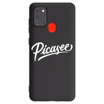 Picasee silikónový čierny obal pre Samsung Galaxy A21s - Picasee - old logo - white