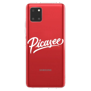 Picasee silikónový prehľadný obal pre Samsung Galaxy Note 10 Lite N770F - Picasee - old logo - white