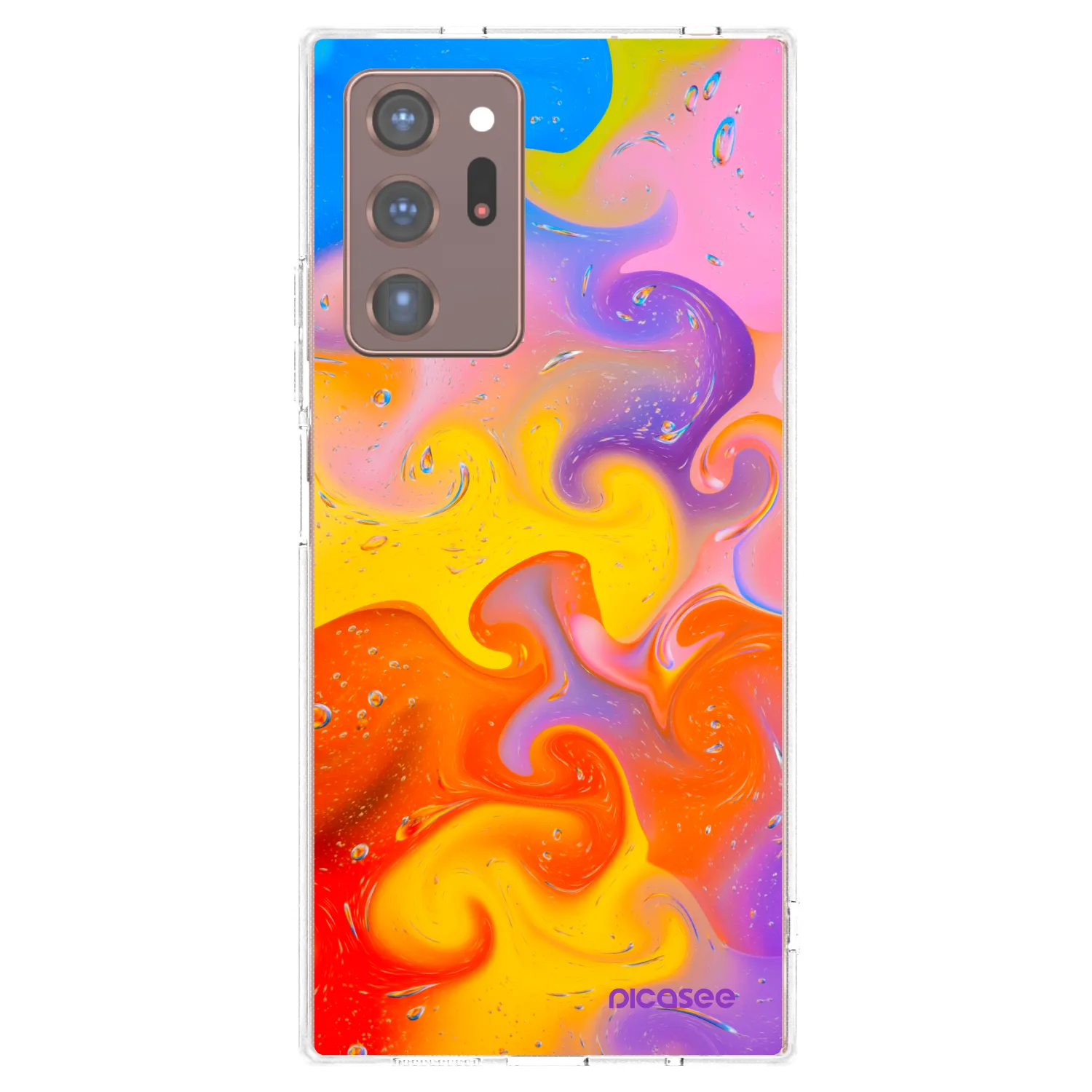 Picasee silikónový prehľadný obal pre Samsung Galaxy Note 20 Ultra - Bubbles