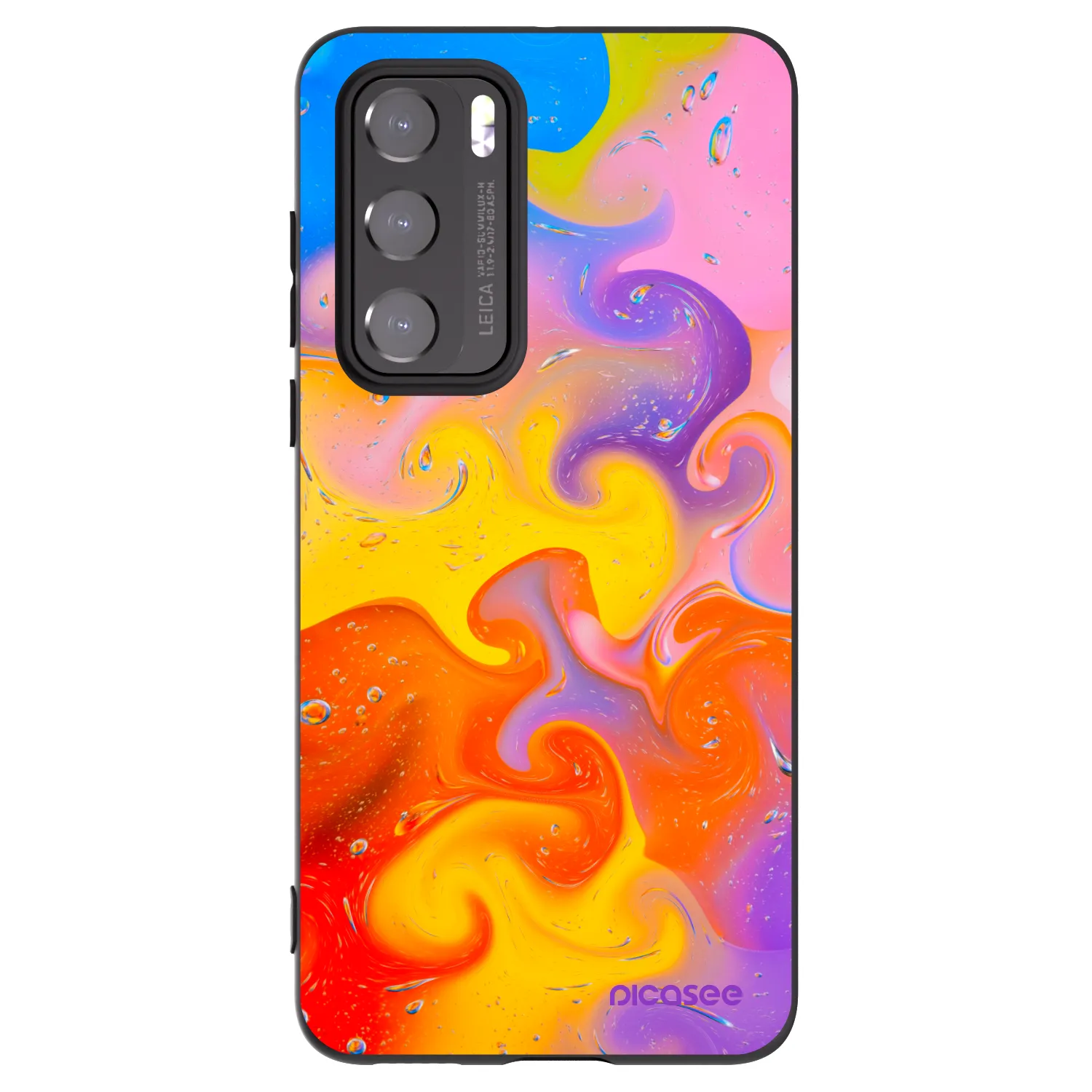 Picasee silikónový čierny obal pre Huawei P40 - Bubbles
