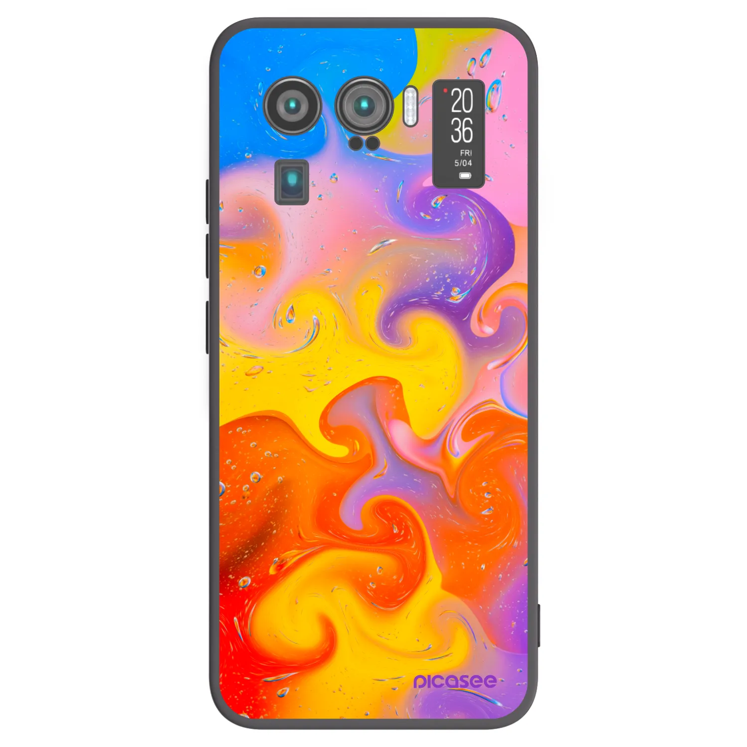 Picasee silikónový čierny obal pre Xiaomi Mi 11 Ultra - Bubbles