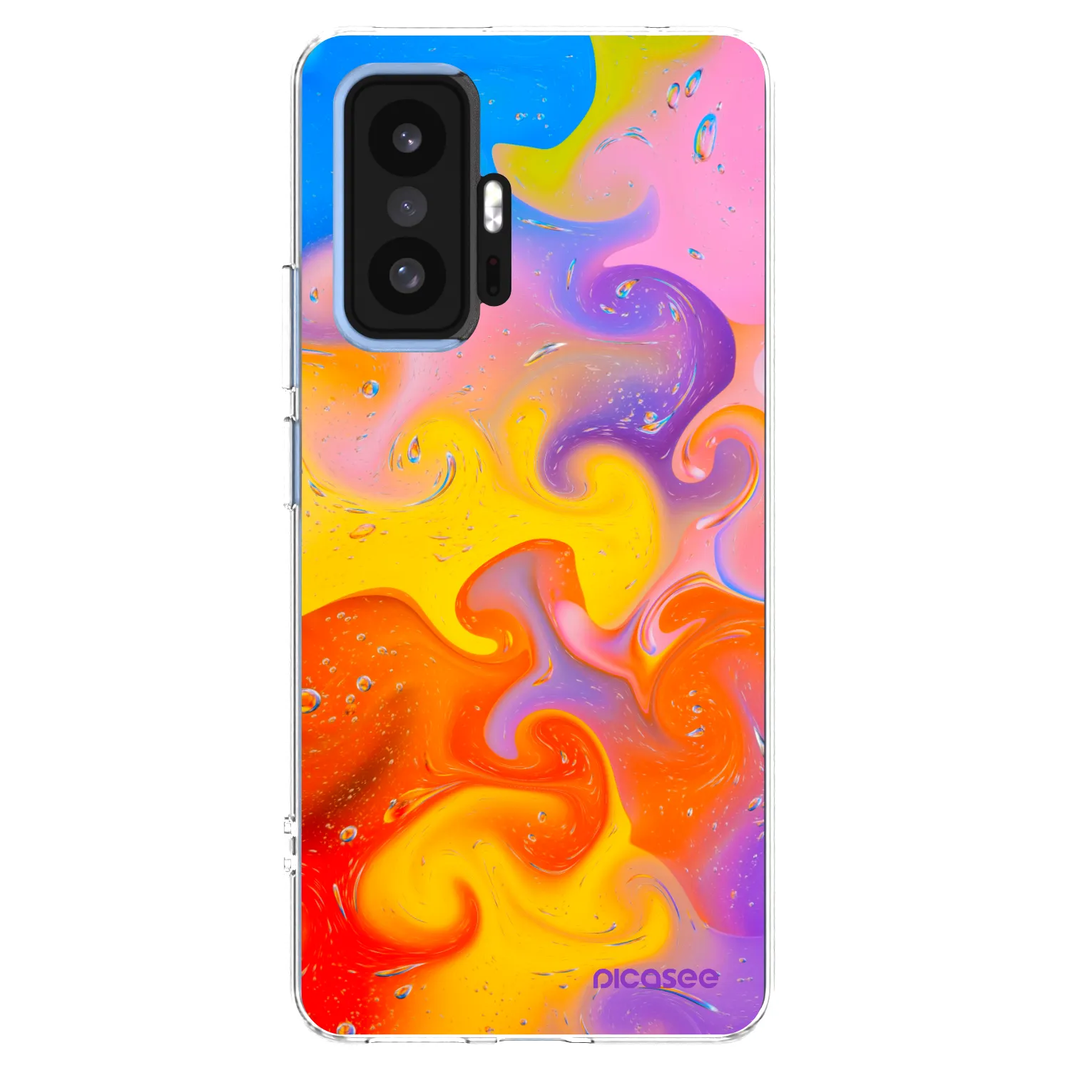 Picasee silikónový prehľadný obal pre Xiaomi 11T - Bubbles