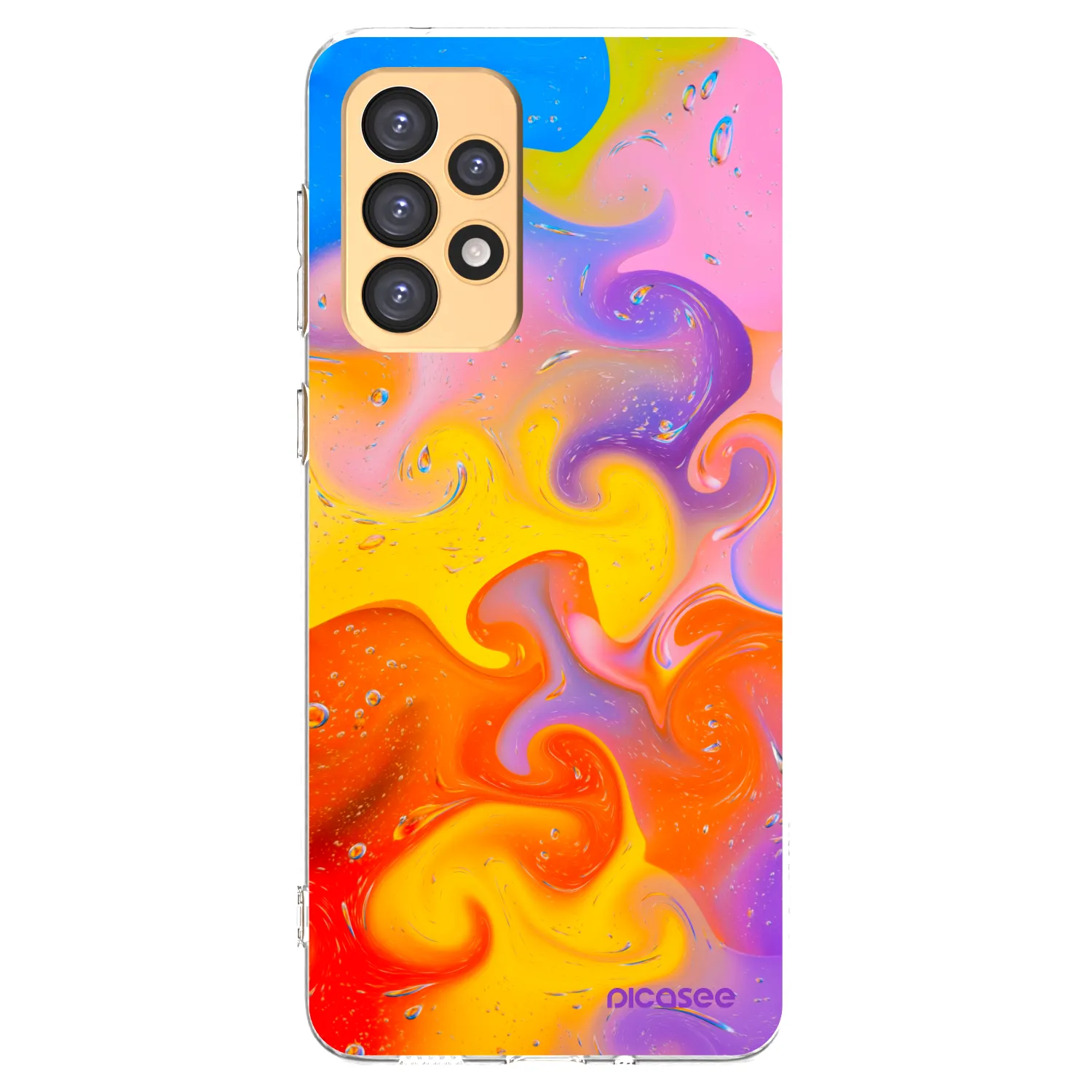 Picasee silikónový prehľadný obal pre Samsung Galaxy A33 5G A336 - Bubbles