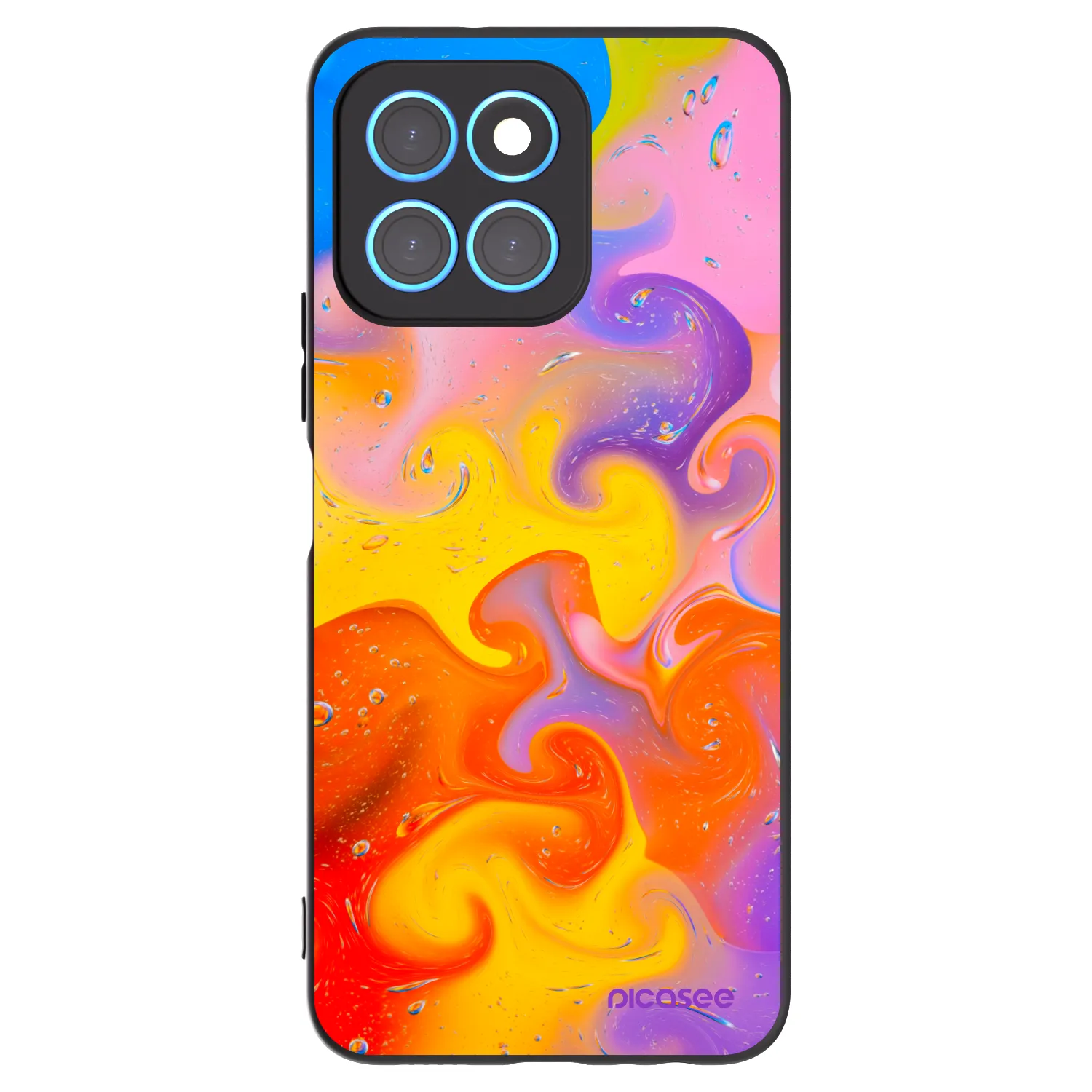 Picasee silikónový čierny obal pre Honor X6 - Bubbles