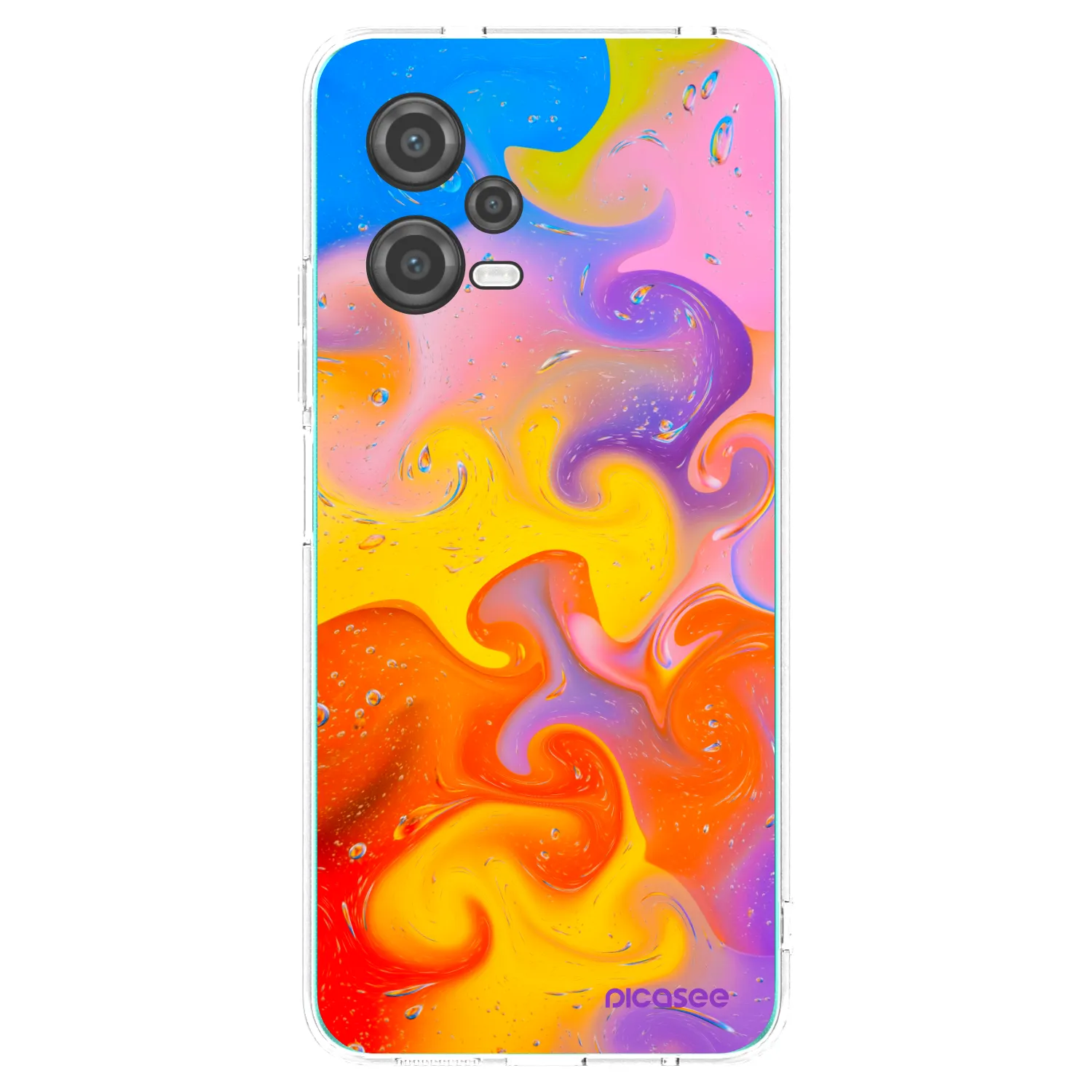 Silikónový prehľadný obal pre Xiaomi Poco X5 - Bubbles
