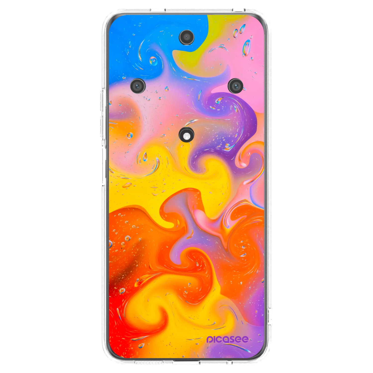 Picasee silikónový prehľadný obal pre Honor Magic5 Lite 5G - Bubbles