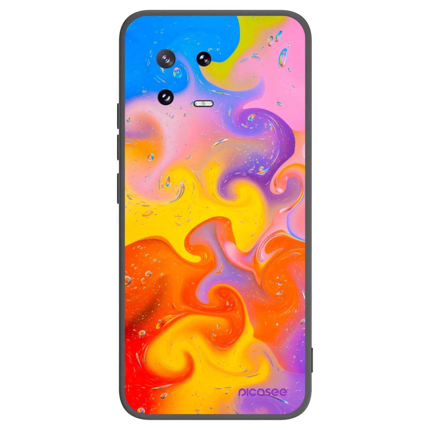 Picasee silikónový čierny obal pre Xiaomi 13 Pro - Bubbles