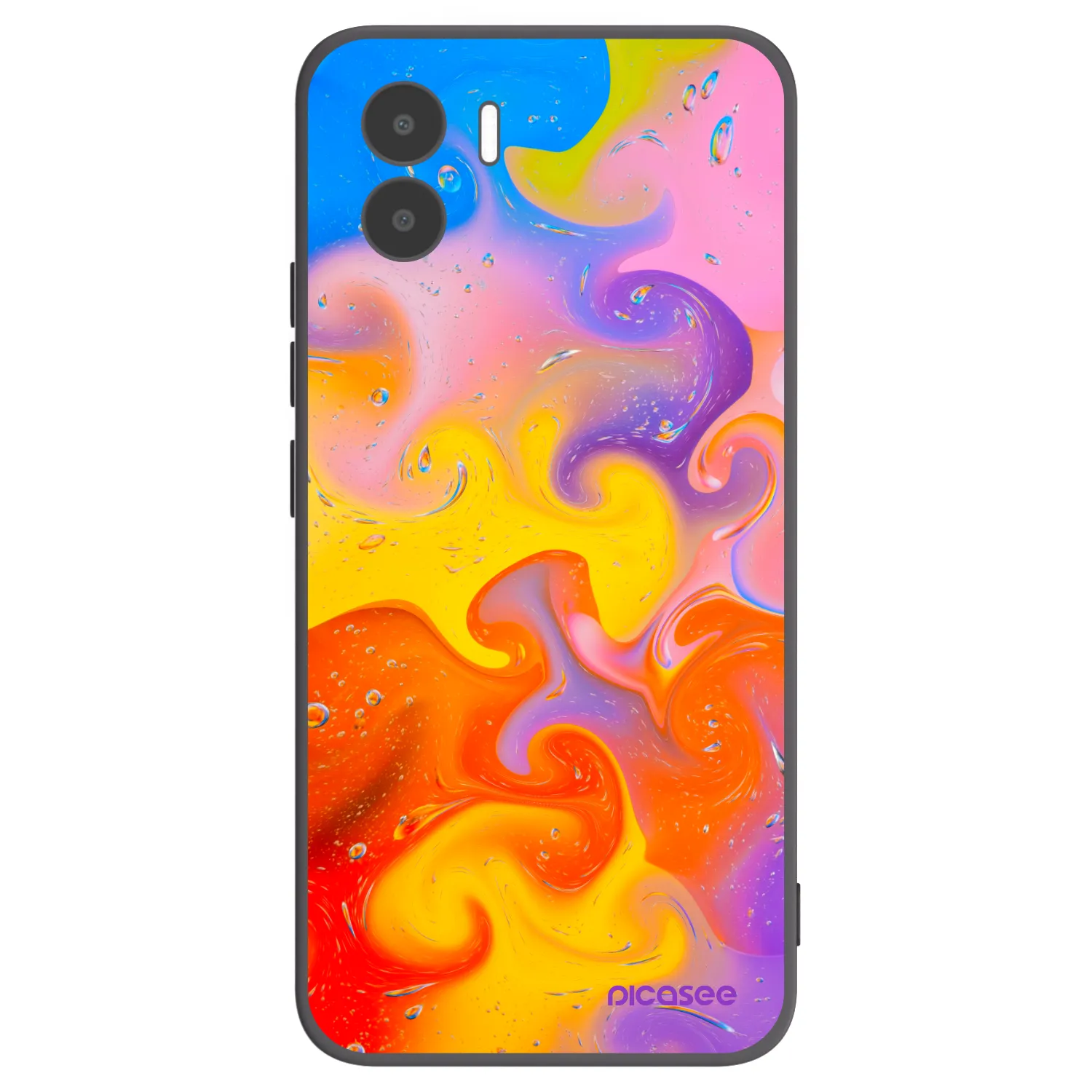 Picasee silikónový čierny obal pre Xiaomi Redmi A2 - Bubbles