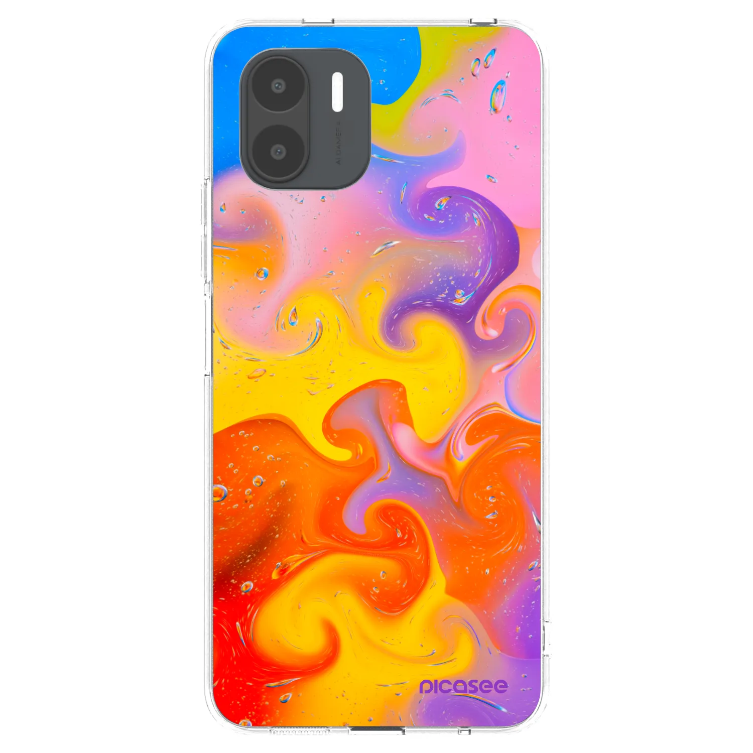 Picasee silikónový prehľadný obal pre Xiaomi Redmi A2 - Bubbles