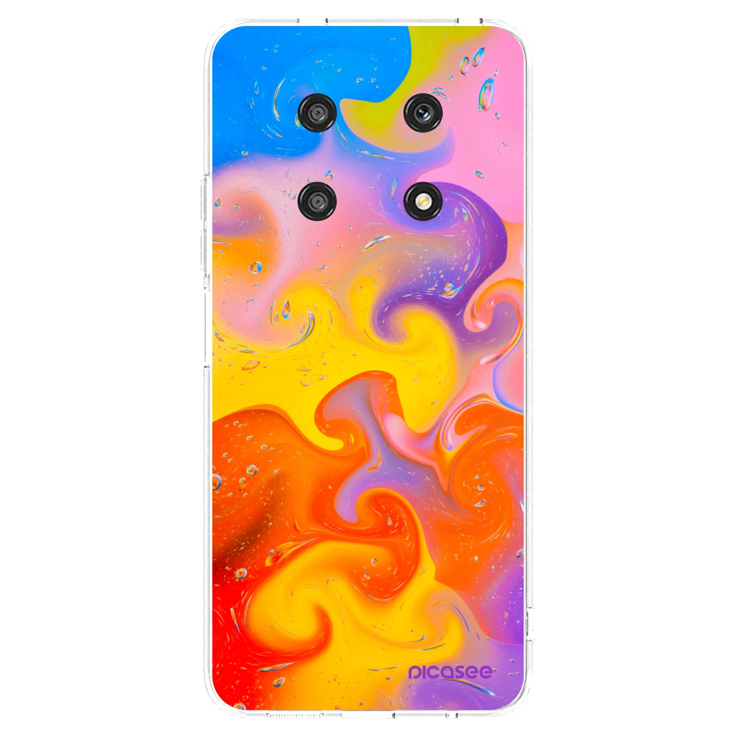 Picasee silikónový prehľadný obal pre Honor Magic4 Lite 5G - Bubbles