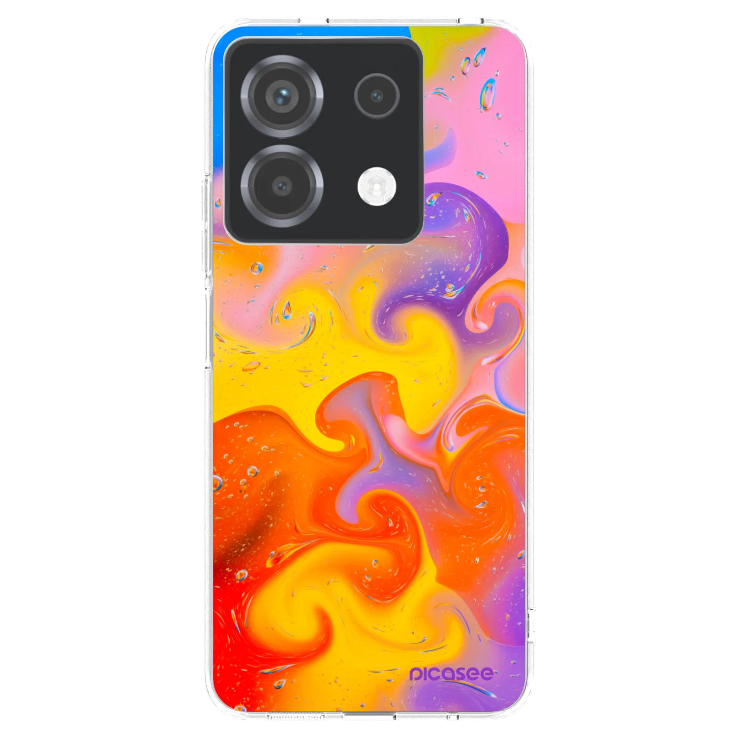 Picasee silikónový prehľadný obal pre Xiaomi Poco X6 - Bubbles