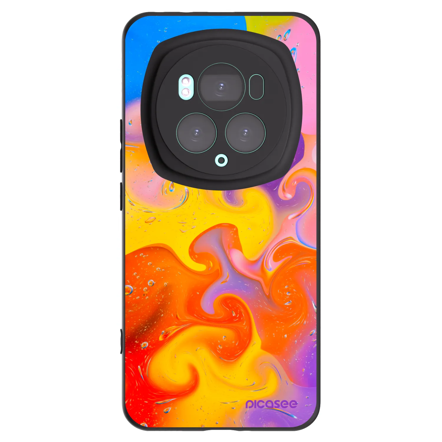 Picasee silikónový čierny obal pre Honor Magic6 Pro - Bubbles