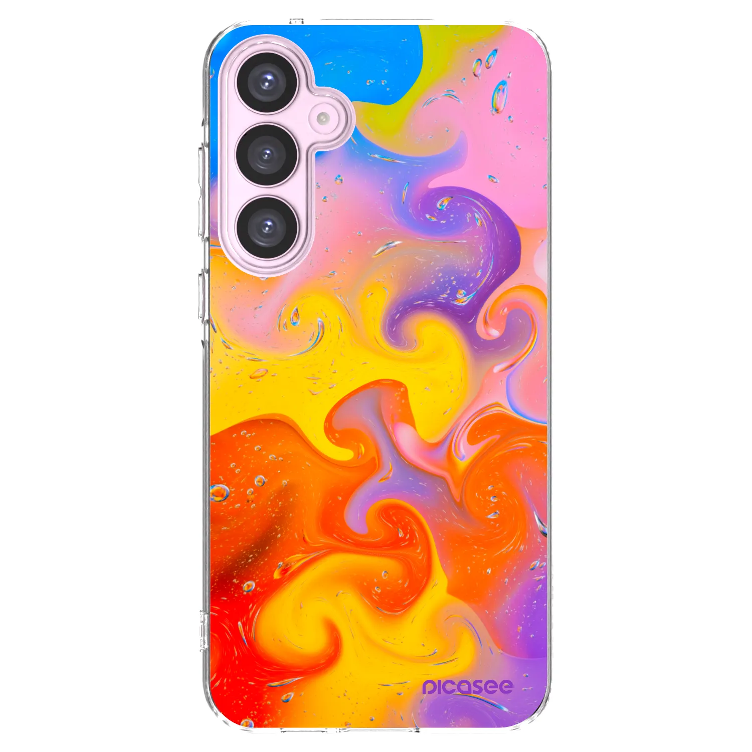 Picasee silikónový prehľadný obal pre Samsung Galaxy A55 5G A556B - Bubbles