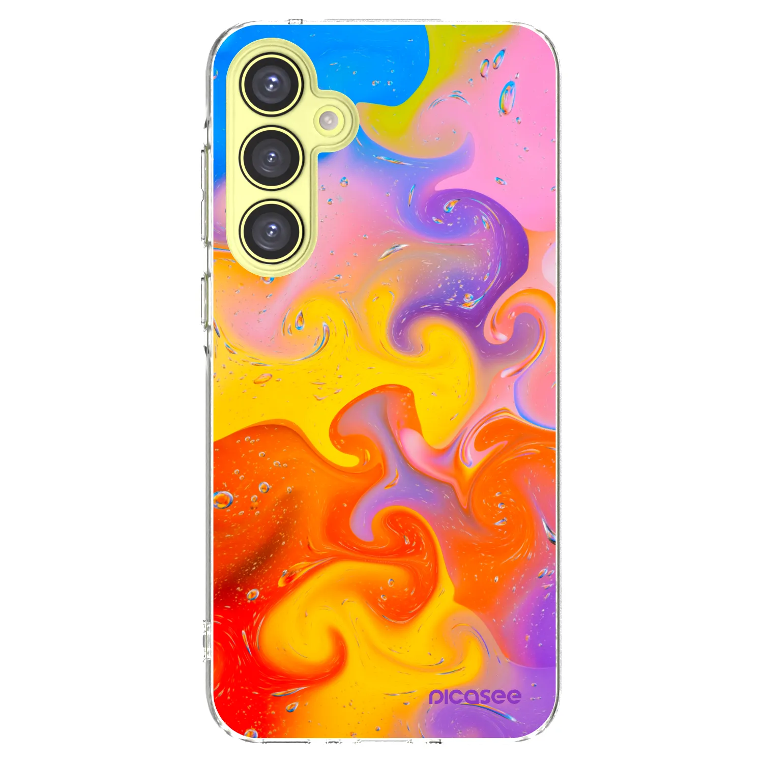 Picasee silikónový prehľadný obal pre Samsung Galaxy A35 5G A356B - Bubbles