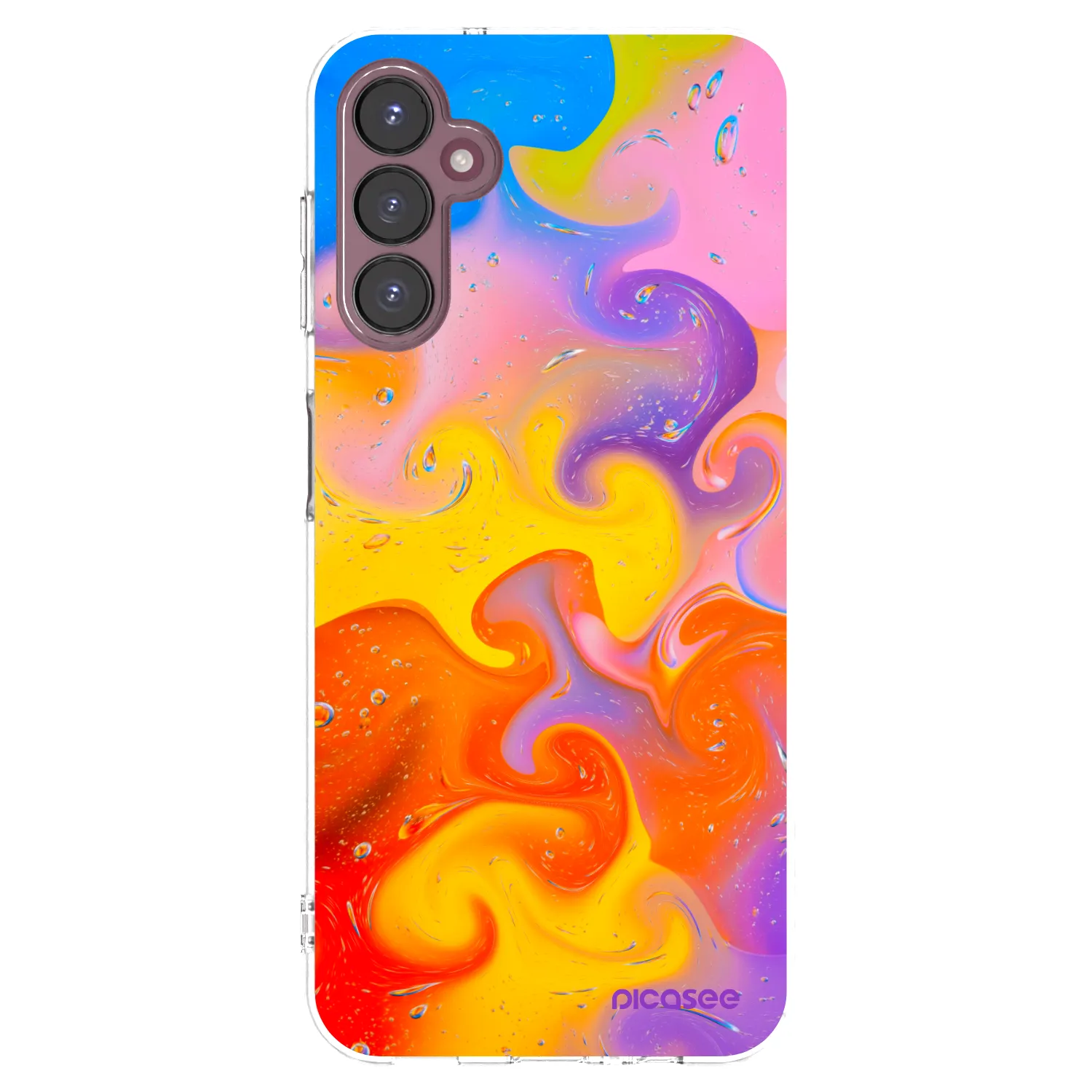 Picasee silikónový prehľadný obal pre Samsung Galaxy A05s A057G - Bubbles
