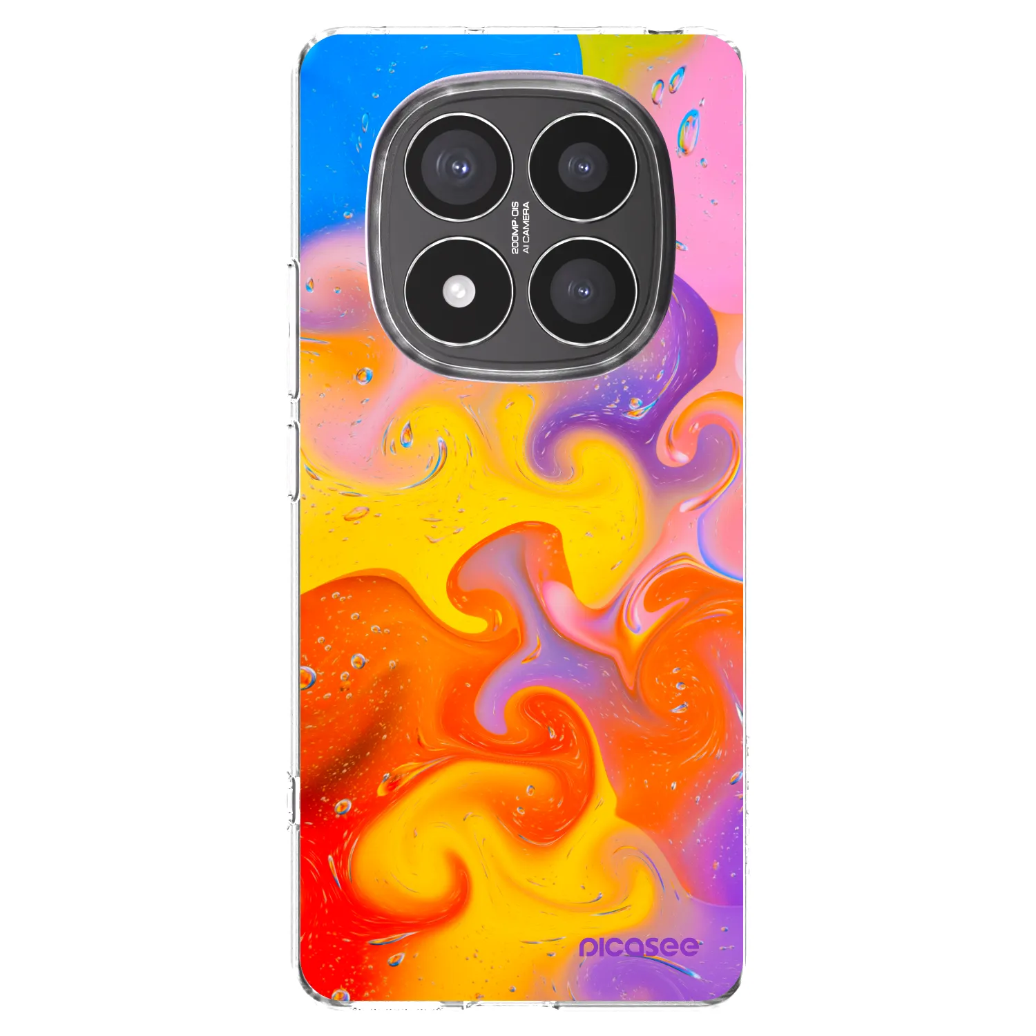 Silikónový prehľadný obal pre Xiaomi Redmi Note 14 Pro+ 5G - Bubbles