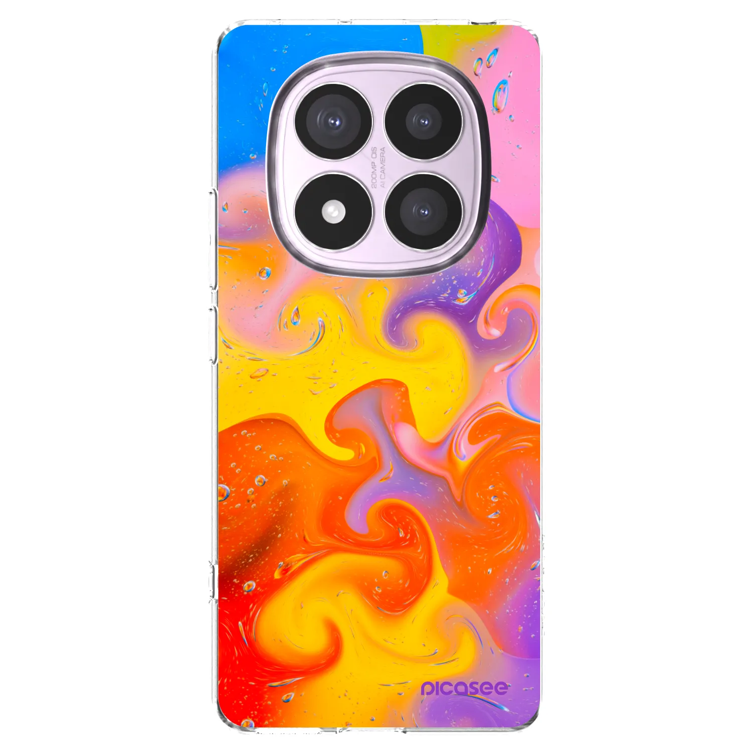 Silikónový prehľadný obal pre Xiaomi Redmi Note 14 Pro 5G - Bubbles