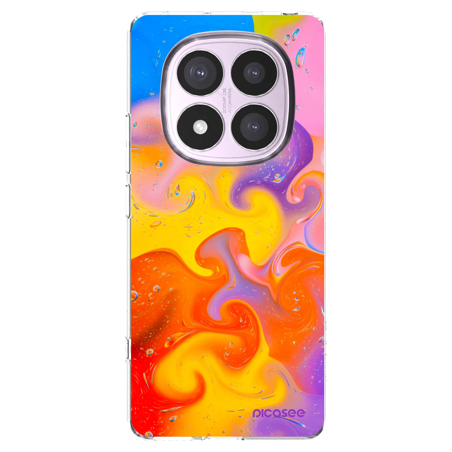 Silikónový prehľadný obal pre Xiaomi Redmi Note 14 Pro 4G - Bubbles