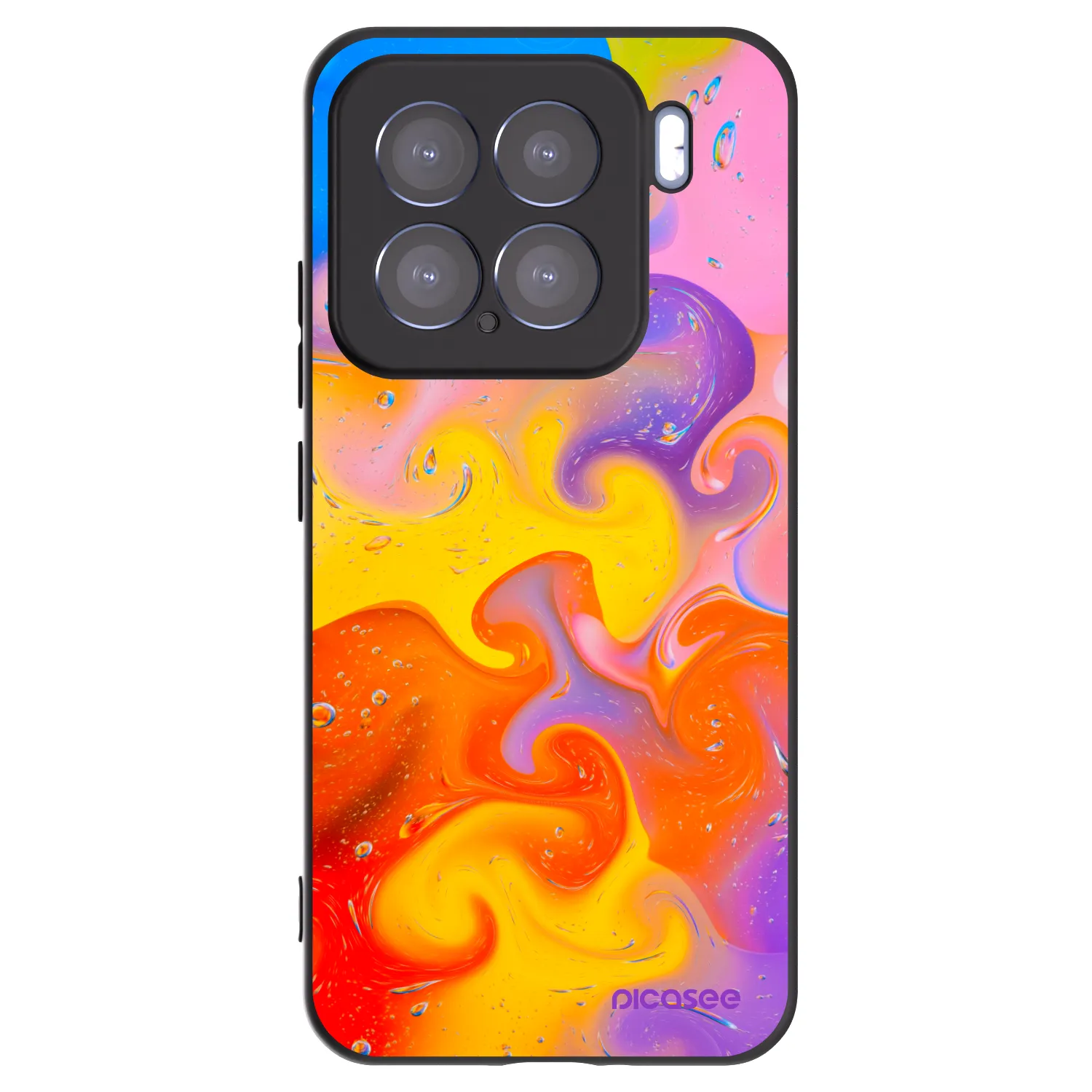 Silikónový čierny obal pre Xiaomi 15 - Bubbles