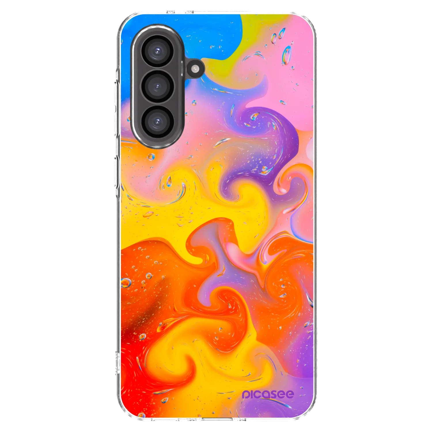 Picasee silikónový prehľadný obal pre Samsung Galaxy A56 5G A566B - Bubbles