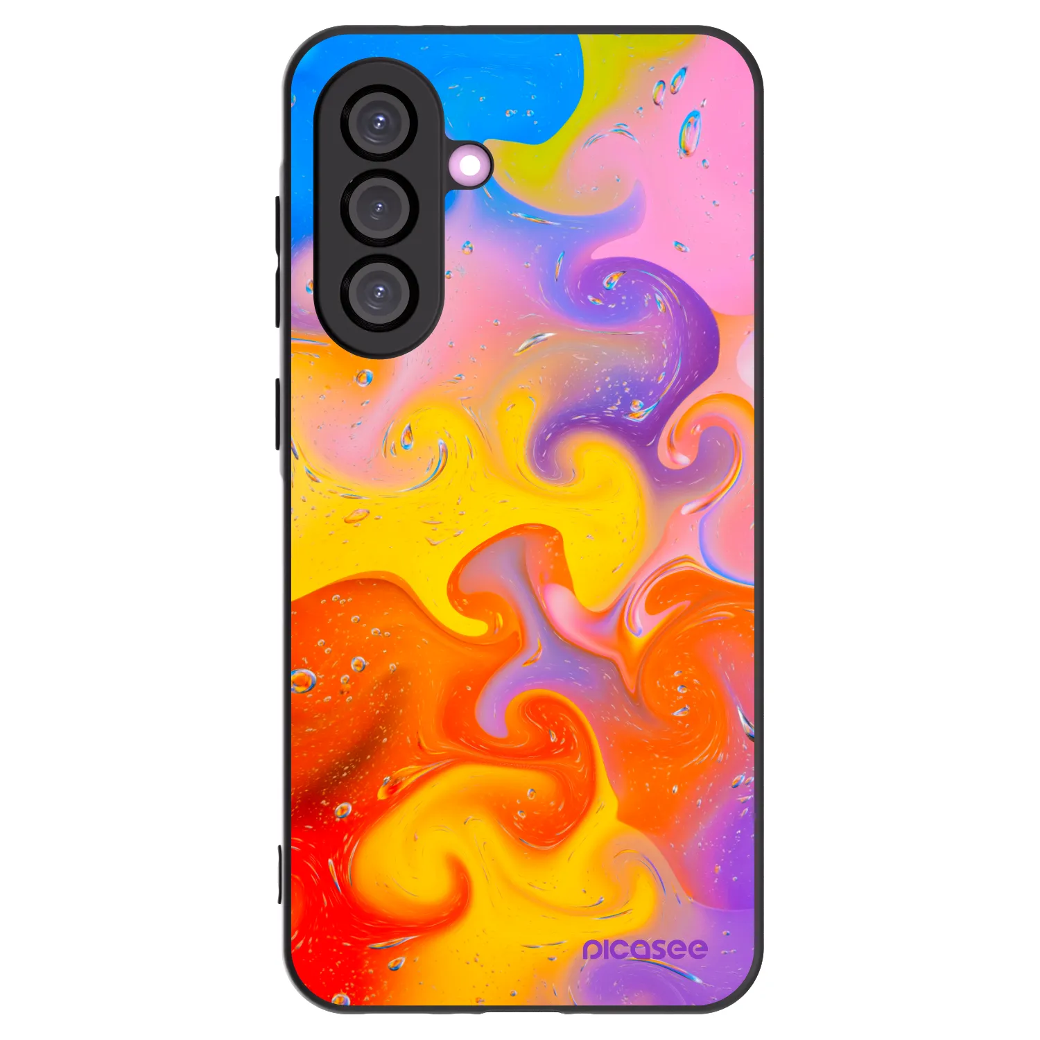 Picasee silikónový čierny obal pre Samsung Galaxy A36 5G - Bubbles