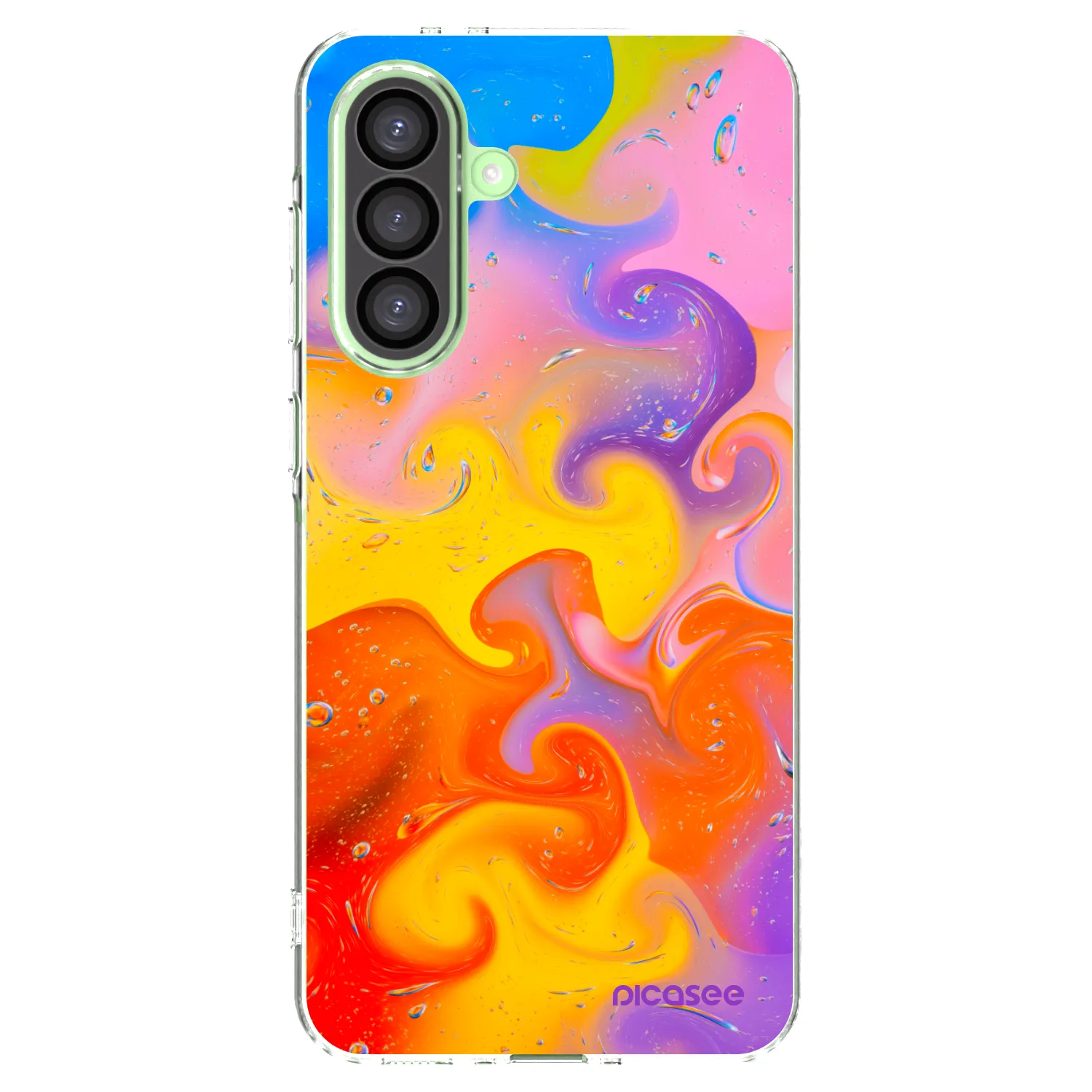 Picasee silikónový prehľadný obal pre Samsung Galaxy A26 5G A266B - Bubbles