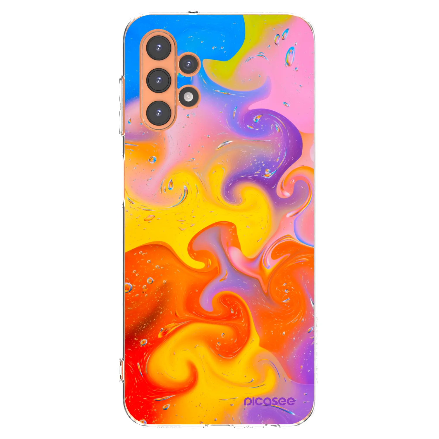 Picasee silikónový prehľadný obal pre Samsung Galaxy A13 5G - Bubbles