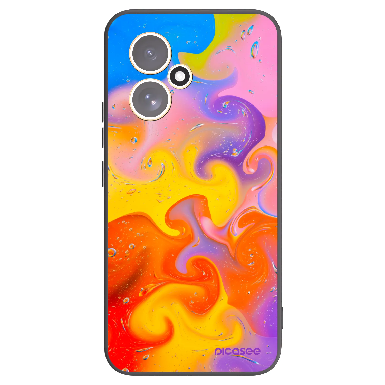 Picasee silikónový čierny obal pre Honor 400 5G - Bubbles