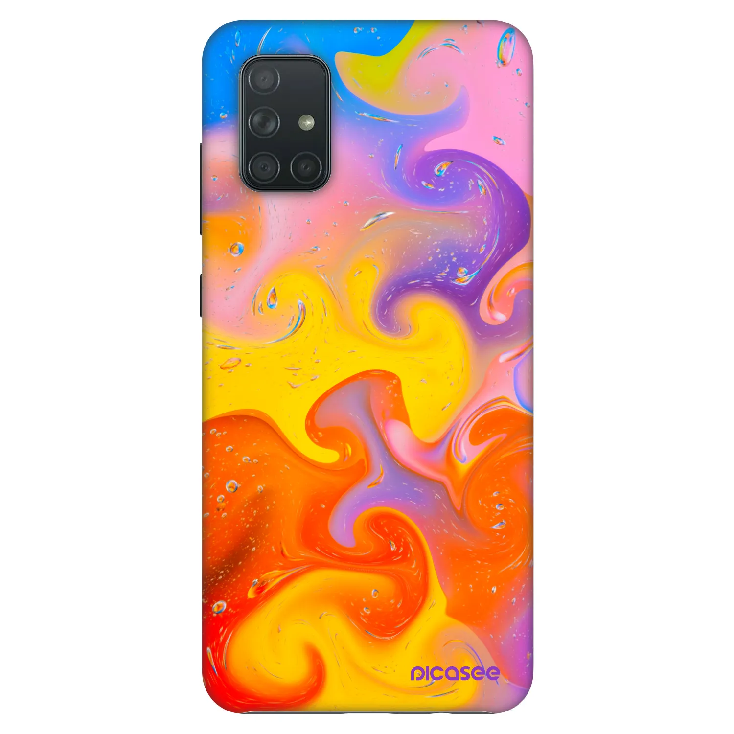 Picasee Fashion Case pre Samsung Galaxy A71 A715F - Bubbles