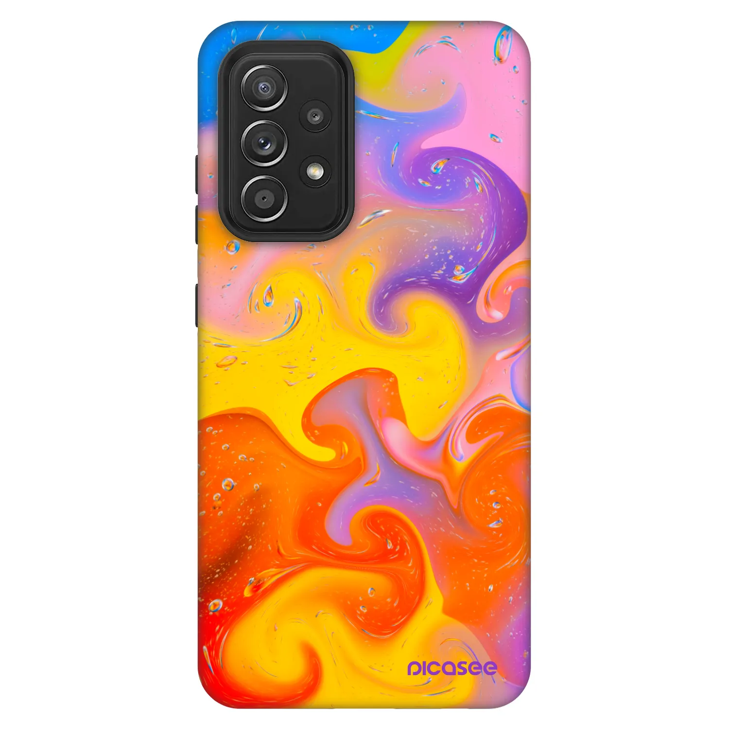Picasee Fashion Case pre Samsung Galaxy A52s 5G A528B - Bubbles