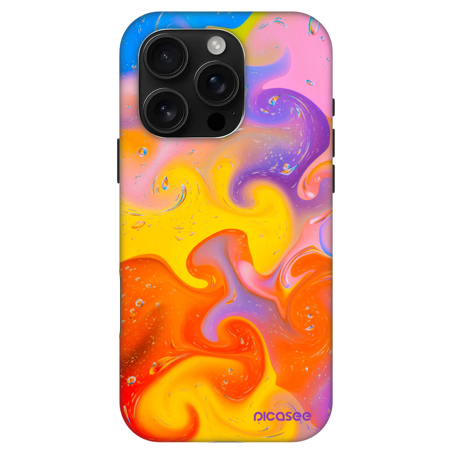 Picasee Fashion Case MagSafe pre Apple iPhone 16 Pro - Bubbles