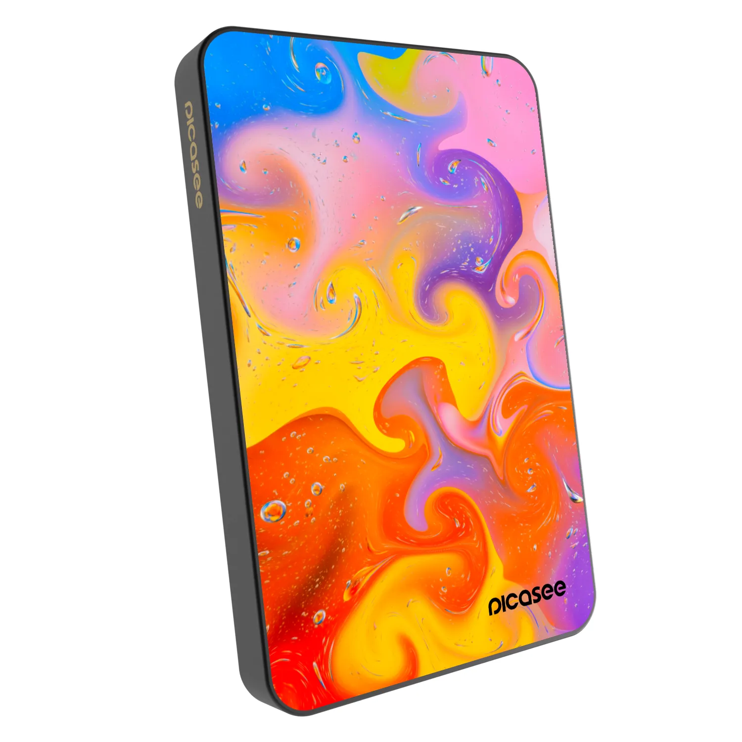 Picasee Powerbanka s MagSafe 5 000 mAh Šedá - Bubbles