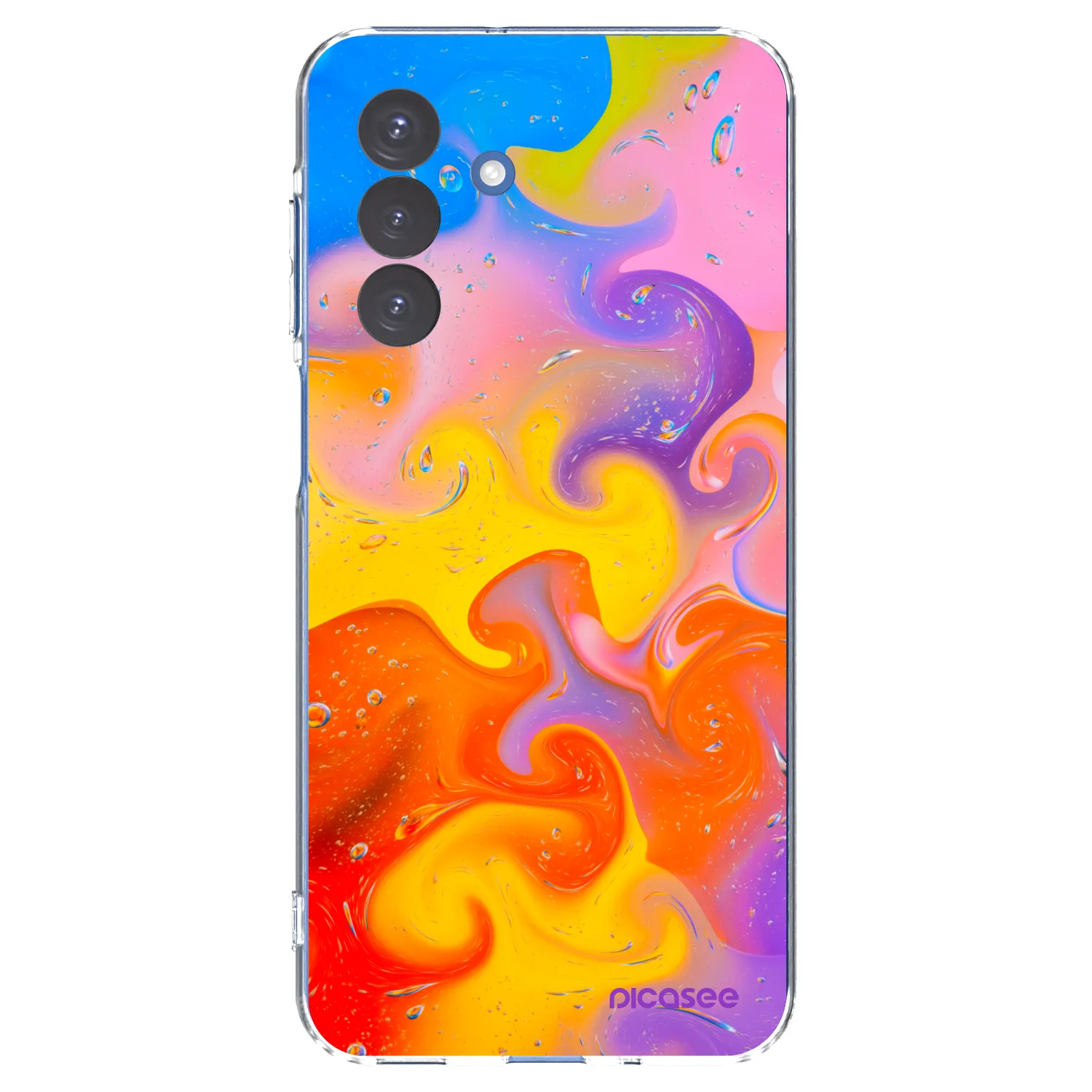Picasee silikónový prehľadný obal pre Samsung Galaxy A17 5G - Bubbles