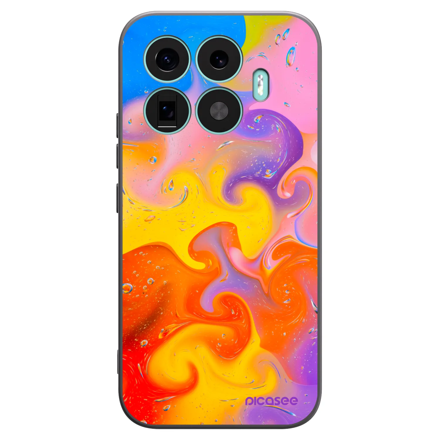 Picasee silikónový čierny obal pre Xiaomi 17T - Bubbles