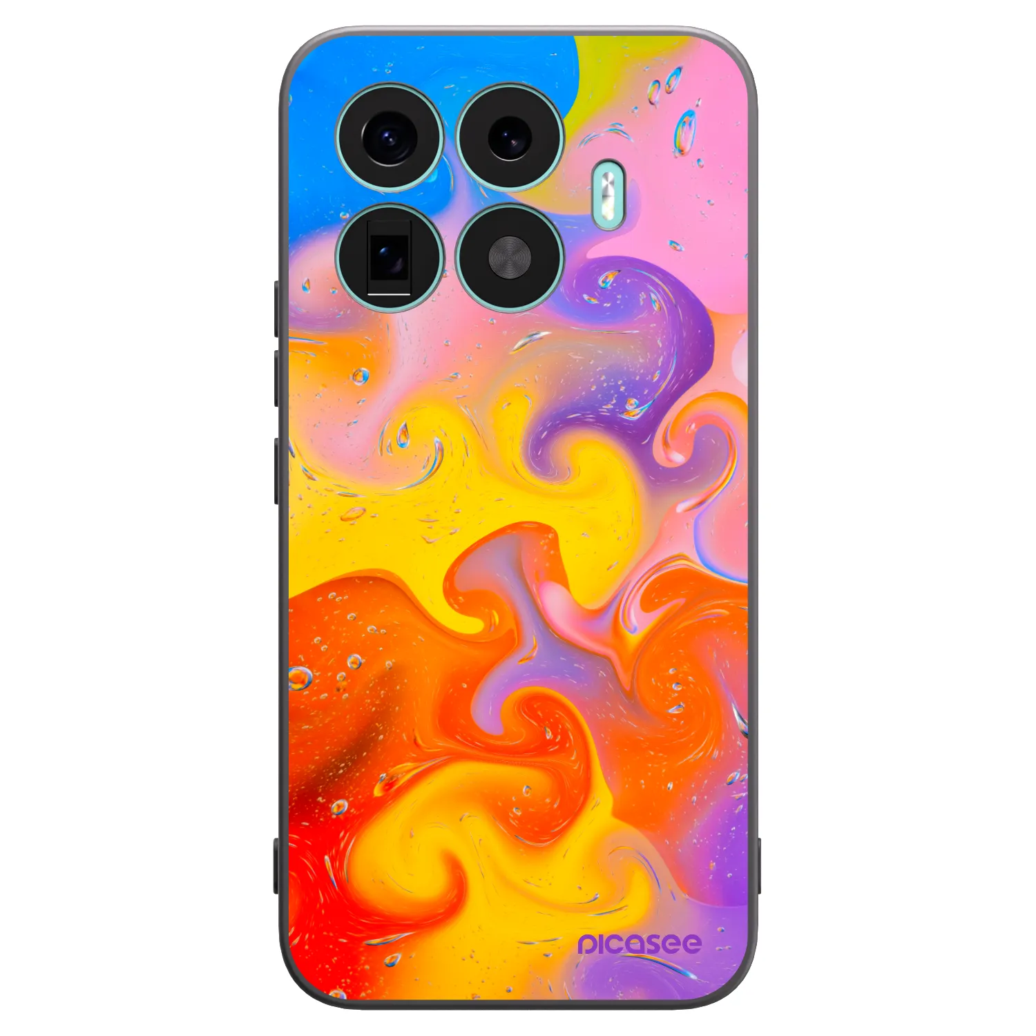 Picasee silikónový čierny obal pre Xiaomi 17T Pro - Bubbles