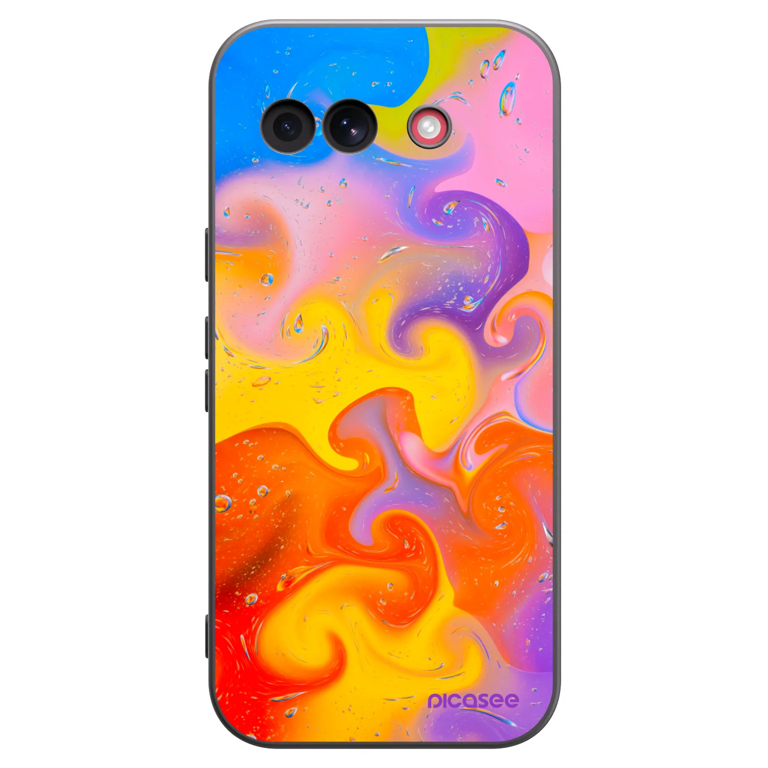 Picasee silikónový čierny obal pre Google Pixel 10a - Bubbles