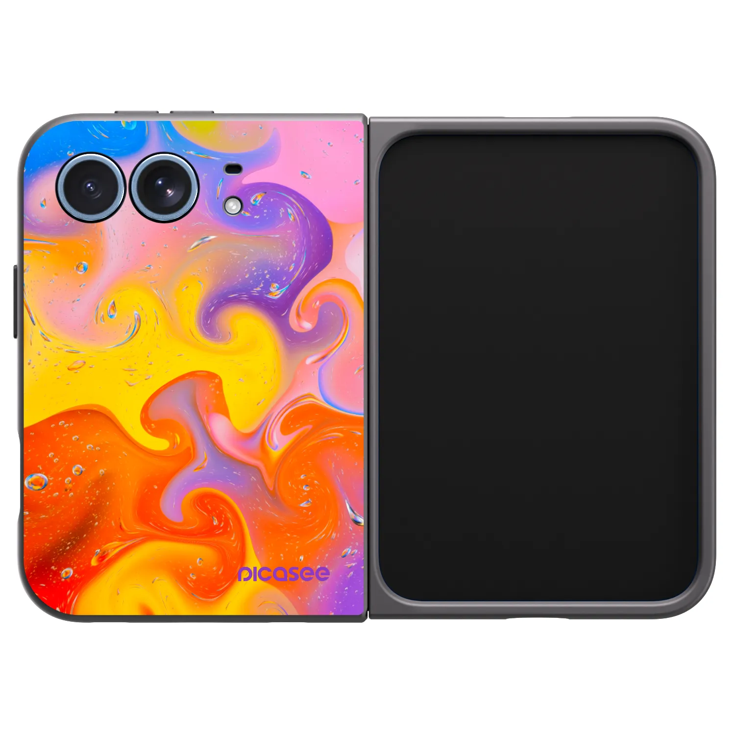 Picasee silikónový čierny obal pre Apple iPhone Ultra - Bubbles