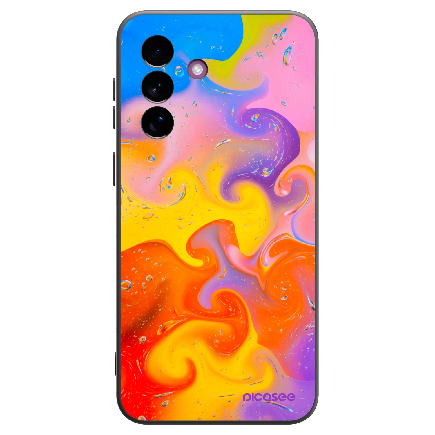 Picasee silikónový čierny obal pre Samsung Galaxy A37 - Bubbles