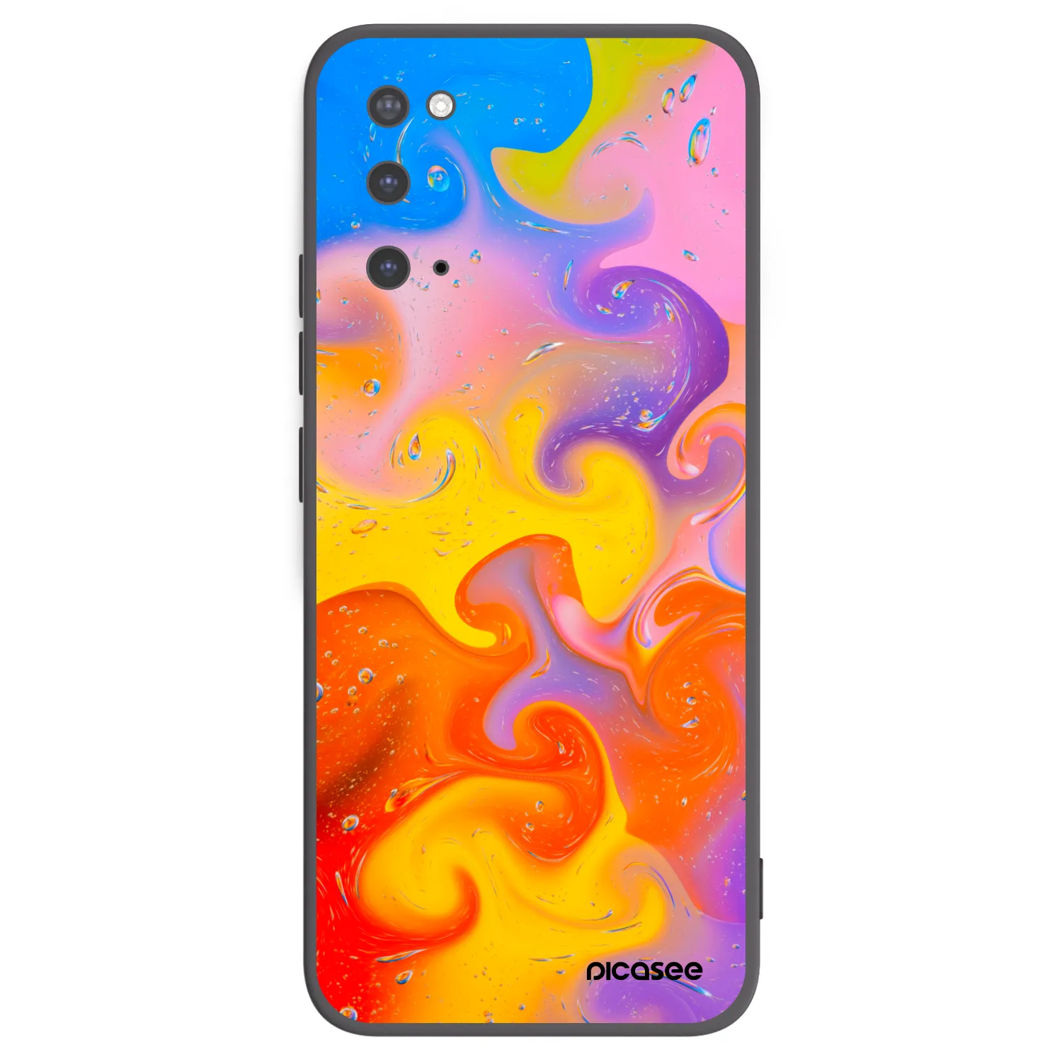 Picasee silikónový čierny obal pre Samsung Galaxy S20 G980F - Bubbles