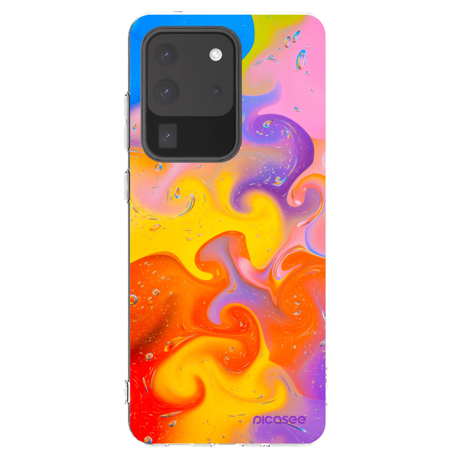 Picasee silikónový prehľadný obal pre Samsung Galaxy S20 Ultra 5G G988F - Bubbles
