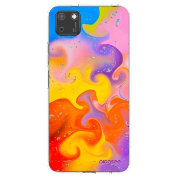 Picasee silikónový prehľadný obal pre Huawei Y5P - Bubbles