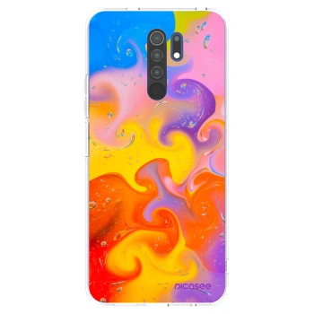 Picasee silikónový prehľadný obal pre Xiaomi Redmi 9 - Bubbles