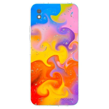 Picasee silikónový čierny obal pre Xiaomi Redmi 9A - Bubbles